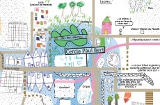 Quartier Cleunay-Courrouze – carte sensible dessinée par les enfants du quartier