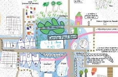 Quartier Cleunay-Courrouze – carte sensible dessinée par les enfants du quartier