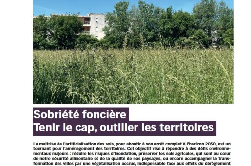 Avis de la Fnau | Sobriété foncière : tenir le cap, outiller les territoires