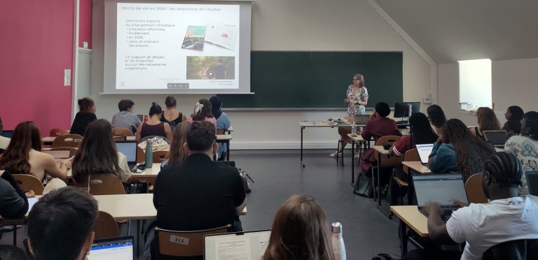 L’Audiar partage sa démarche « Récits de vies en 2050 » auprès des étudiants